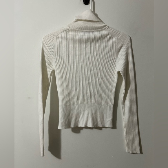 Zara White Turtleneck  Long Sleeve Top - Picture 2 of 3